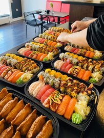 sushi catering tilberedes 